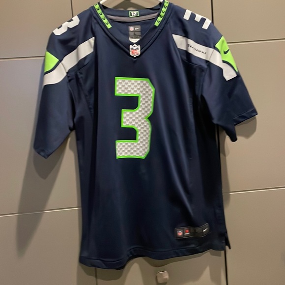 Children’s Large, NFL Seahawks Jersey, Russel Wilson #3, Like New - Picture 1 of 4